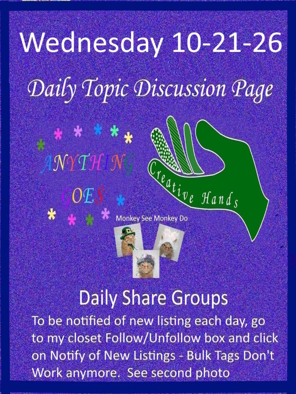Wednesday 10-21-26 Share Groups - Part Two - Daily Topic Discussion